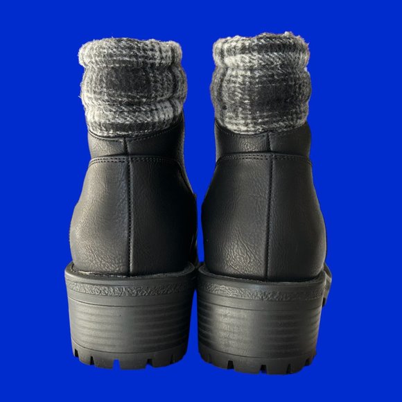 True Craft Markie Hiking Boots Black Women Size 10 Medium Lace-Up Like-New - Picture 9 of 13